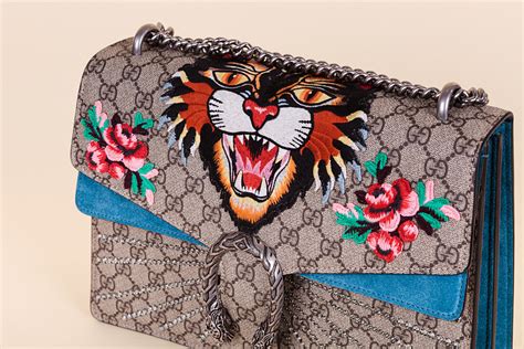 gucci tote bag with tiger head on front|Gucci dionysus snake bag.